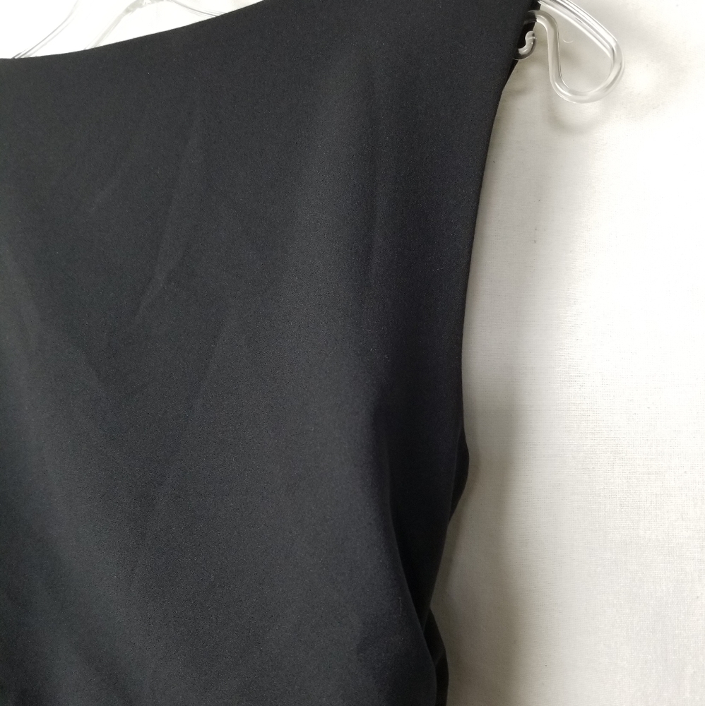 Zara Black Ruched Sides Sleeveless Bodycon Mini Dress Size XS - Picture 12 of 14